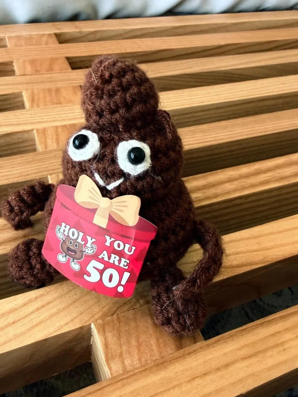 Handmade Crochet 50th Birthday Gag Gift | 